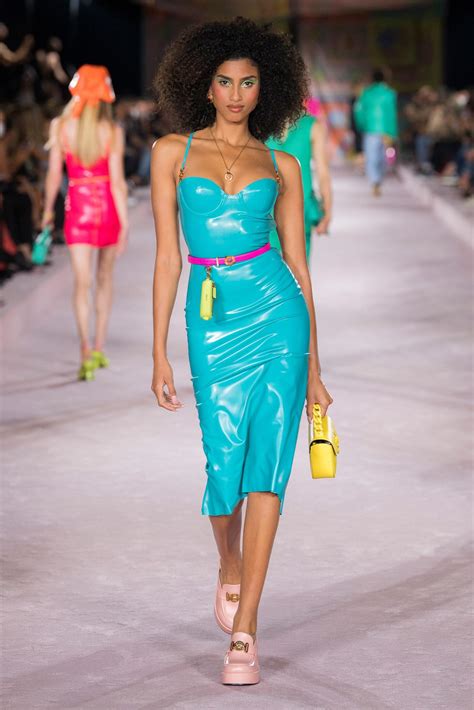 versace blue dress